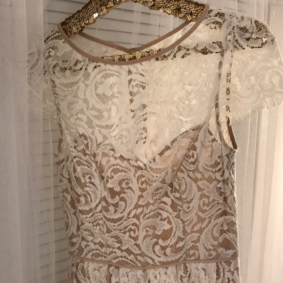 ABS Allen Schwartz White Lace Dress - Picture 8 of 8